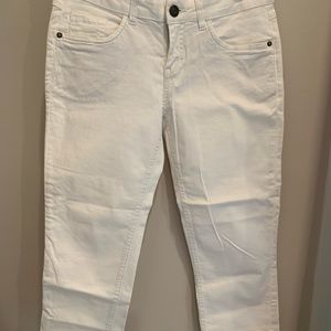 Esprit crop white jeans